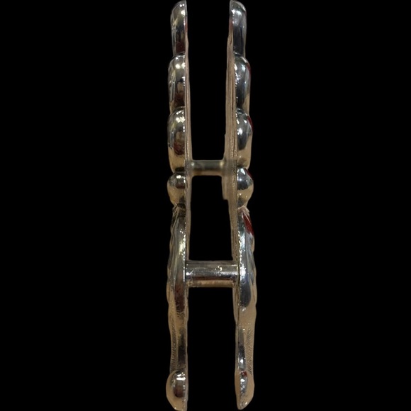 Vintage Ornate Silver Metal Knife Holder Hollywood Regency Kitchen Decor - Picture 5 of 5